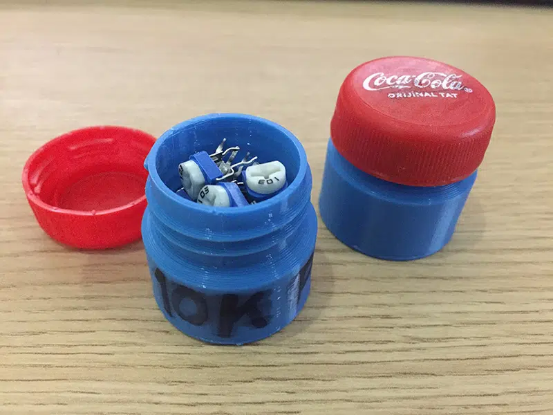 Tiny 3D printable jars