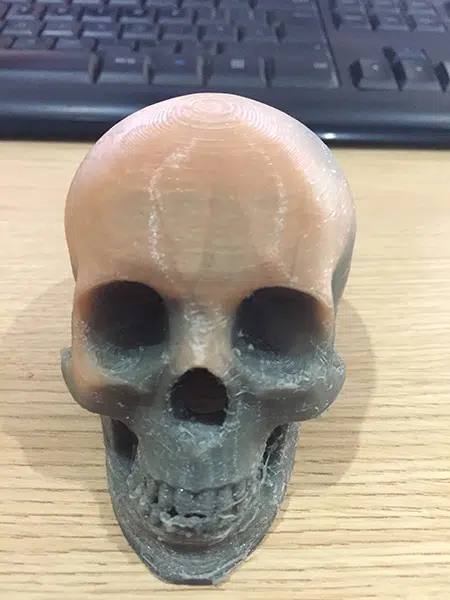 Thermochromic skull