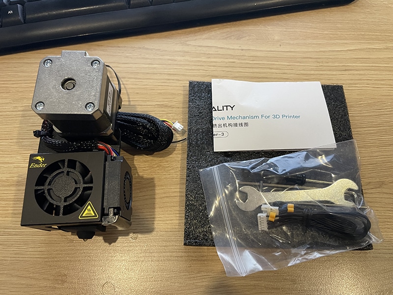 Creality Direct Drive Upgrade Kit Contents Of Box
